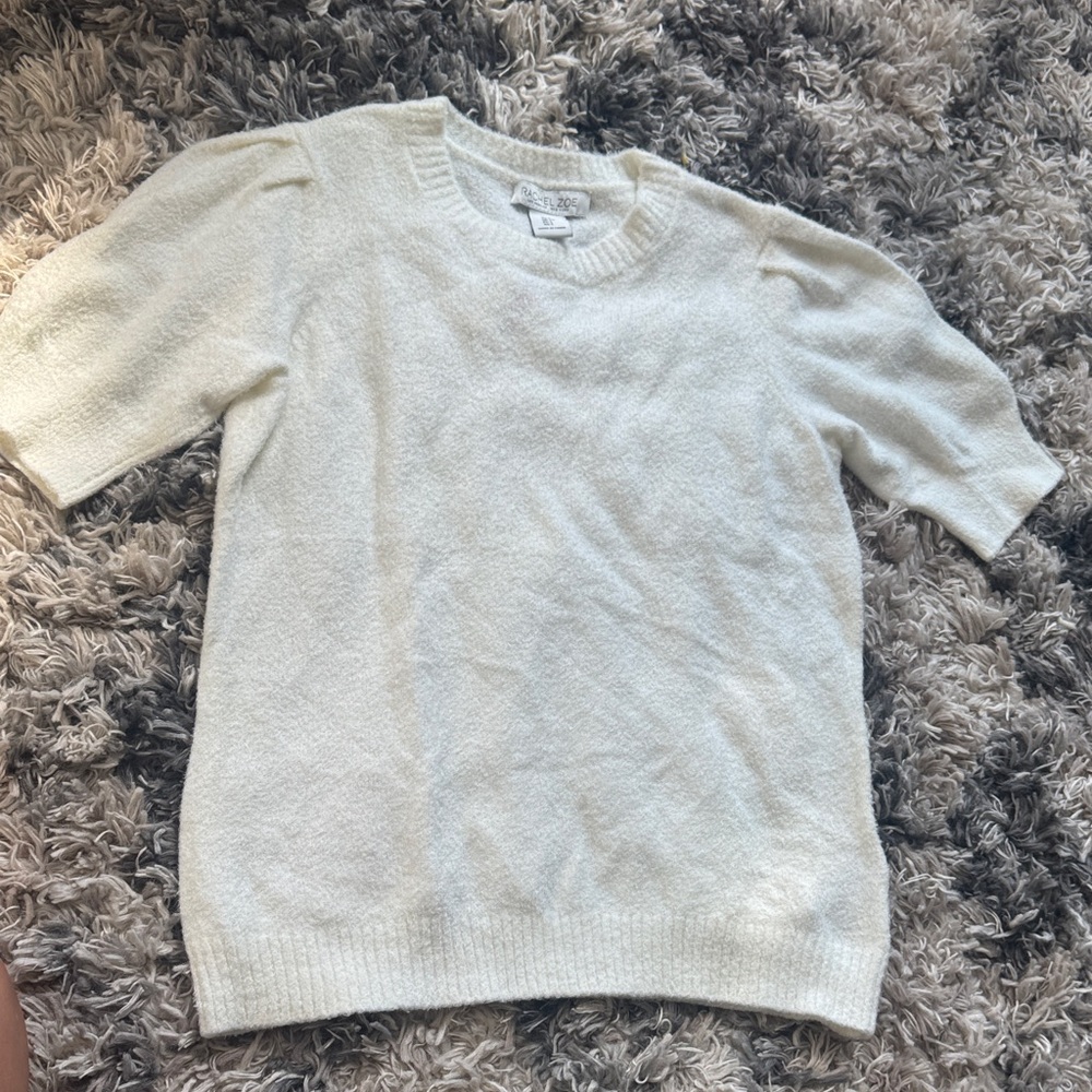 Rachel Zoe Cream Crewneck Sweater for Men